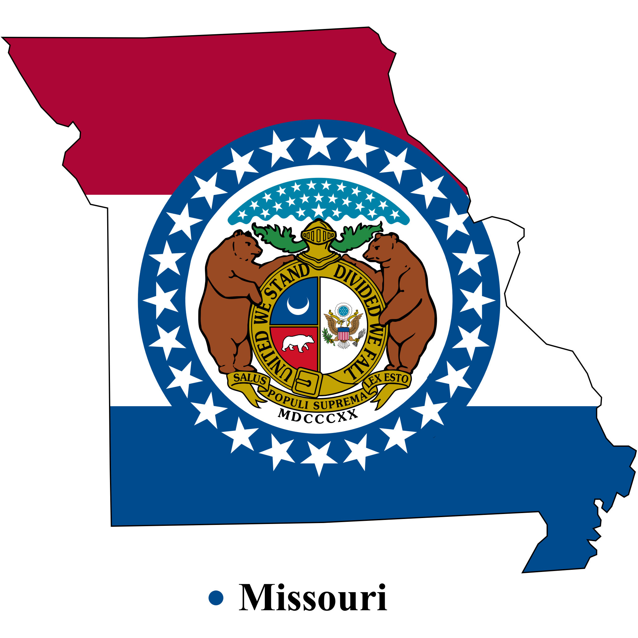 Flag-state of Missouri